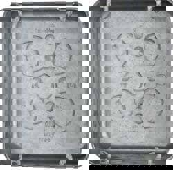 Electrical Outlet Box: Steel, Square, 4-11/16